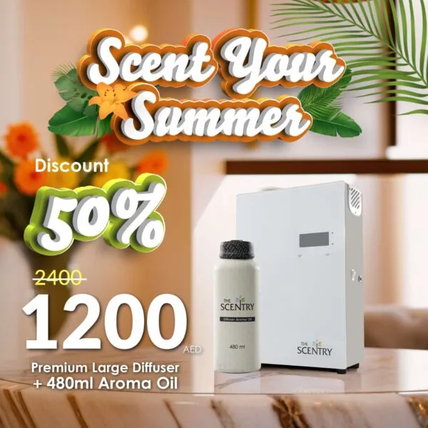 Premium Large Diffuser + 480ml Oil (Scent Your Summer)